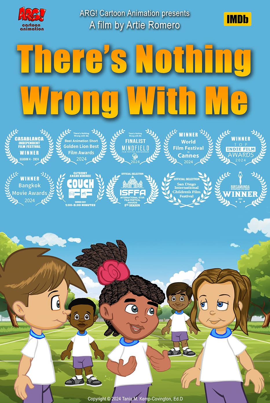 poster for There's Nothing Wrong With Me, a children's animation about a child with diabetes